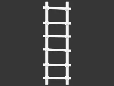 Medieval Siege Engine Ladders Low-poly 3D model
