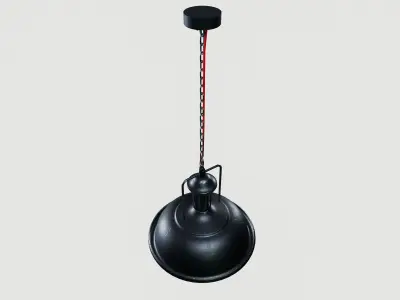 Ceiling lamp Low-poly 3D model 10