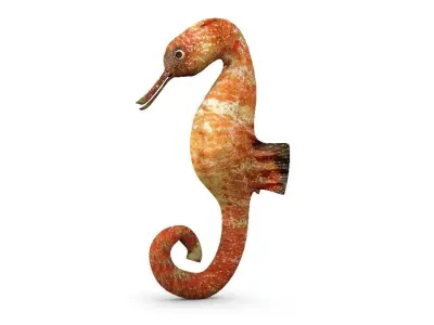 sea horse Low-poly 3D model purchase