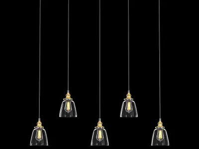 CLOCHE RECTANGULAR PENDANT 3D model