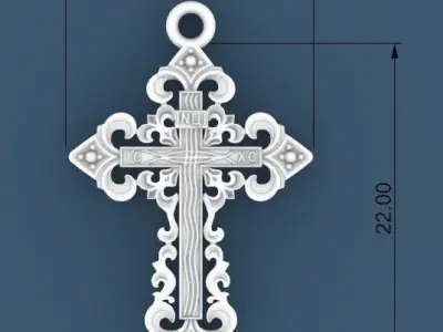 Cross 3D print model 29
