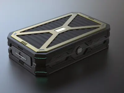 Sci-Fi Military Case 3D model purchase