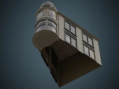 Building 24 Low-poly 3D model
