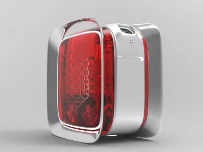 cpu 3d model with materials Low-poly 3D model