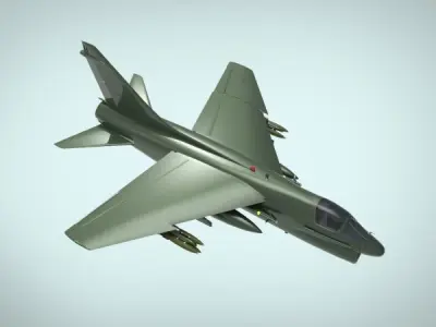 A 7E Corsair II 3D model purchase