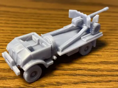 6 pdr portee Free 3D print model