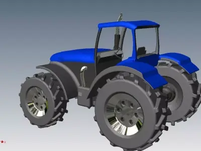 TRAKTOR tractor Free 3D model
