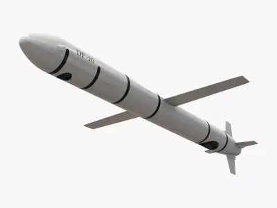 CJ-10 DF-10 KD-20 Chinese Land-Attack Cruise Missile 3D model