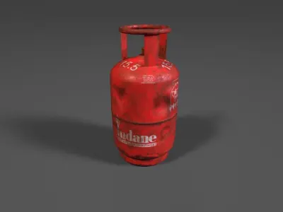 Gas Cylinder Free 3D model buy