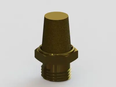 pneumatic silencer Free 3D model