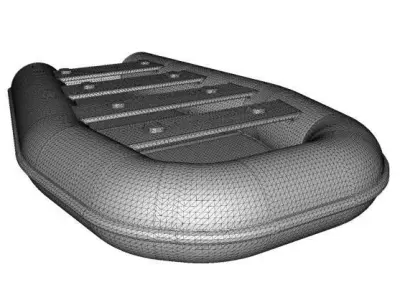 Inflatable Excursion Boat 3D model