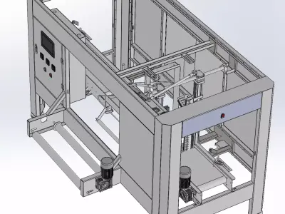 Fully automatic bottled water bagging machine 3D model