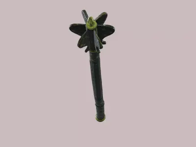 Ornate Fantasy Mace - Game-Ready PBR Melee Weapon Free low-poly 3D model