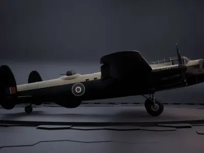 Avro Lancaster 3D model 2