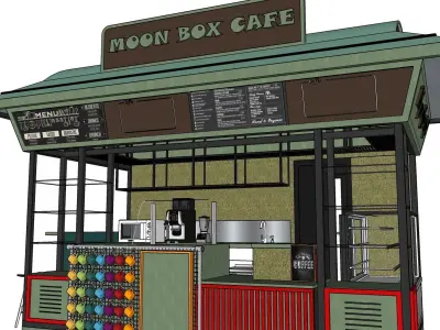 Food truck 3D model purchase