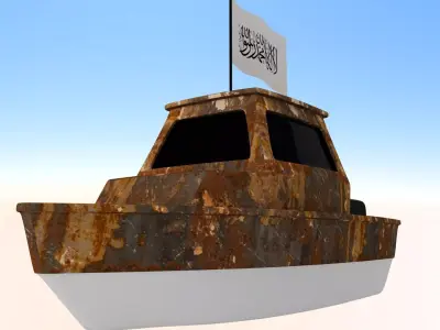 Afghanistan Fishing Boat 3D model