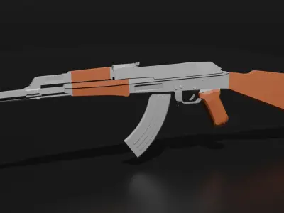 AK47 Collection - Project 47 Low-poly 3D model