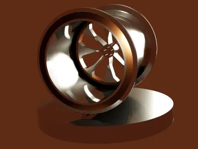 Car rim Free 3D model from CGTrader - Textured