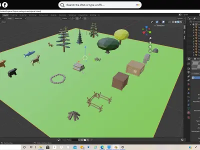 Nature objects 3D model