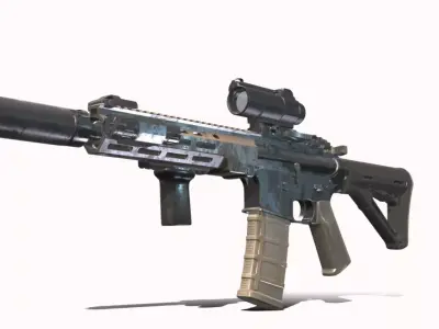 M4A1 SEU EX Low-poly 3D model