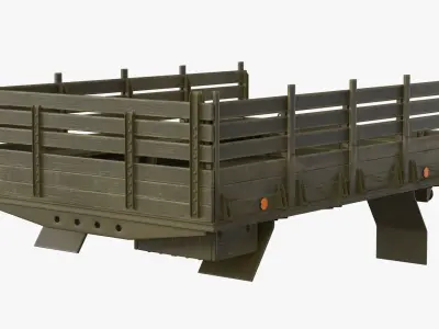  Utility Flatbed Cargo Body with Benches 