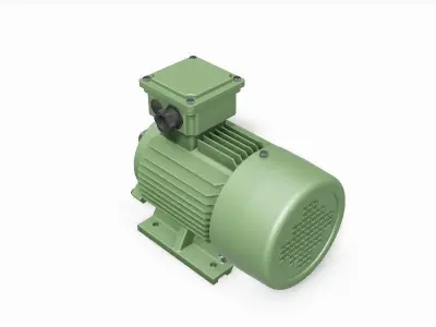 90S B3 Top IEC electric motor - 3D CAD model 3D model