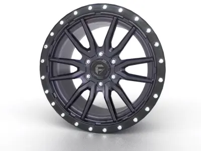 FUEL - D680 REBEL 1PC Anthracite Center with Black Lip 3D model