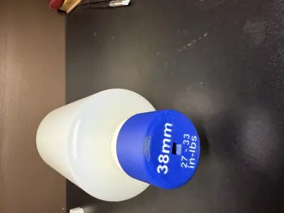 Nalgene Bottle Torque Wrench Cap 38mm Free 3D print model
