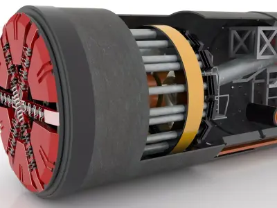 tunnel boring machine 3D model