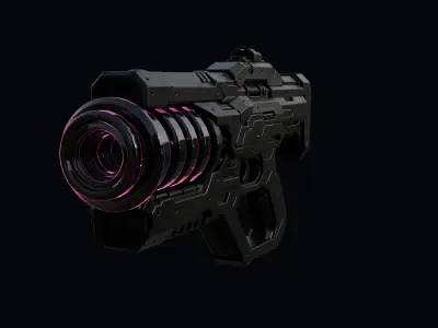 sci fi Enrgy Rifle  3D Static Model Game Ready Low-poly 3D model