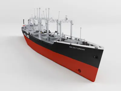 Cargo Ship Solon Turman Vessel 1961 3D model