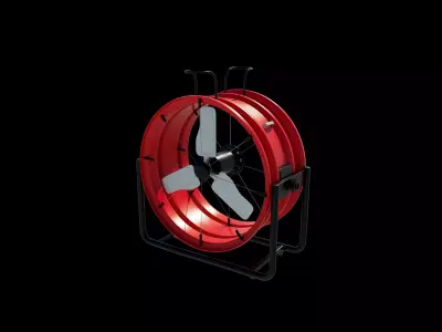 Industrial fan 3D model order