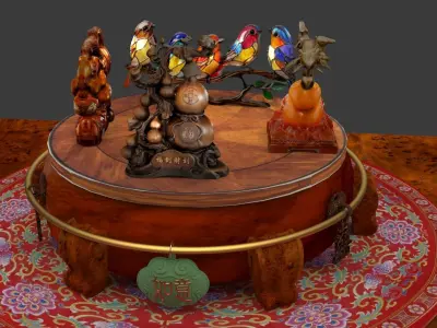 Chinese gourd  3D model purchase