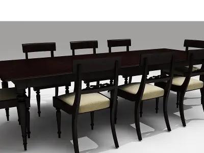 CLASSIC DINER TABLE 3D model