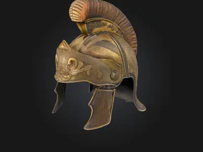 Roman Centurion Helmet  Commanding Authority of the Ancient 3D model