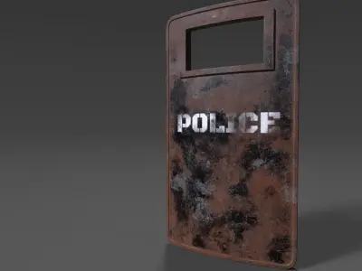 Riot Shield 3D model purchase