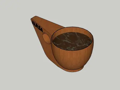 KUKSA wooden pipe 3D model