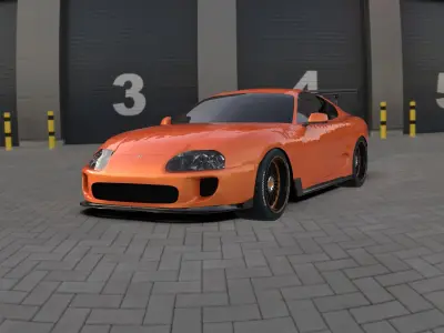 Toyota Supra Mk4 3D Free 3D model