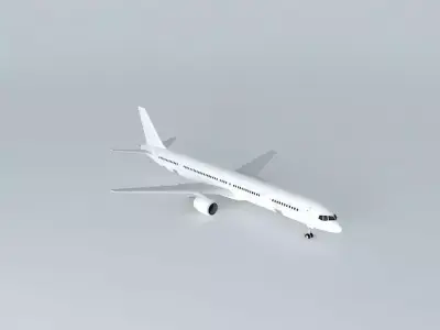 Template Boeing 757 300 Free 3D model