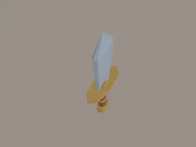 Toon Sword Low-poly 3D model