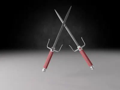 sai weapom 3D model