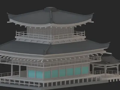 pagoda-01 Low-poly 3D model