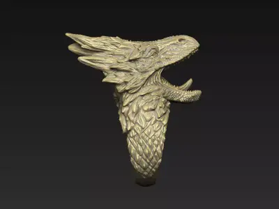 dragon design epic carnivore warrior bat python pendant hydra  3D print model