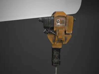 Drill Machine Low-poly 3D model