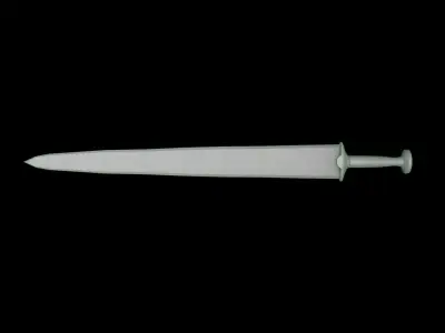 Low Poly Game-Ready Fantasy Sword  Low-poly 3D model