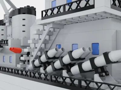 Lego ship 3D model