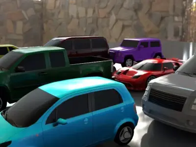 Car 3D Model  Low-poly 3D model