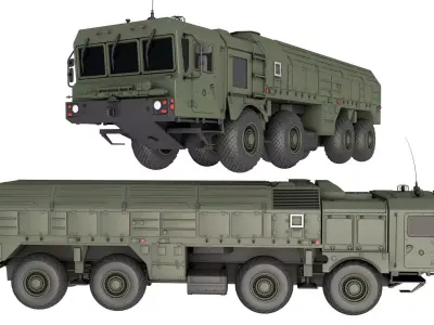 9K720 Iskander 3D model by flower-3dart