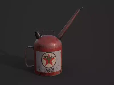 Oil Can Low-poly 3D model