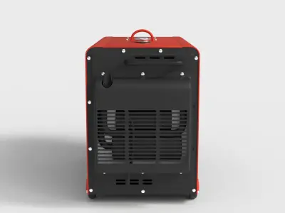 PORTABLE PETROL GENERATOR Low-poly 3D model